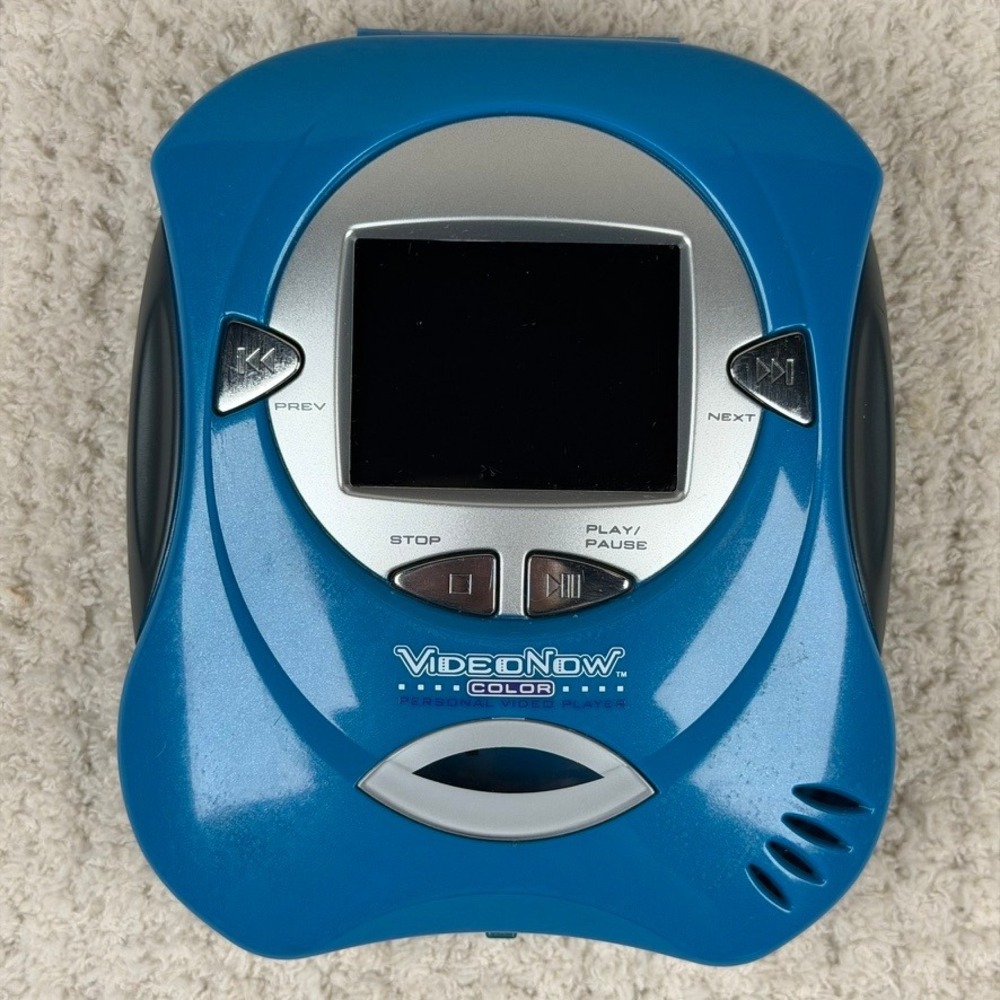Hasbro VideoNow Color Personal Video Player Blue Teal 2004 Vintage Parts/Repair